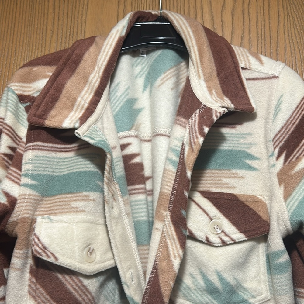 Weekends Everyday Button Up Fleece Jacket - Picture 2 of 5